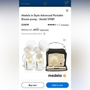 Medela Pump In Style Advanced, includes attachments, and all size pumping bra